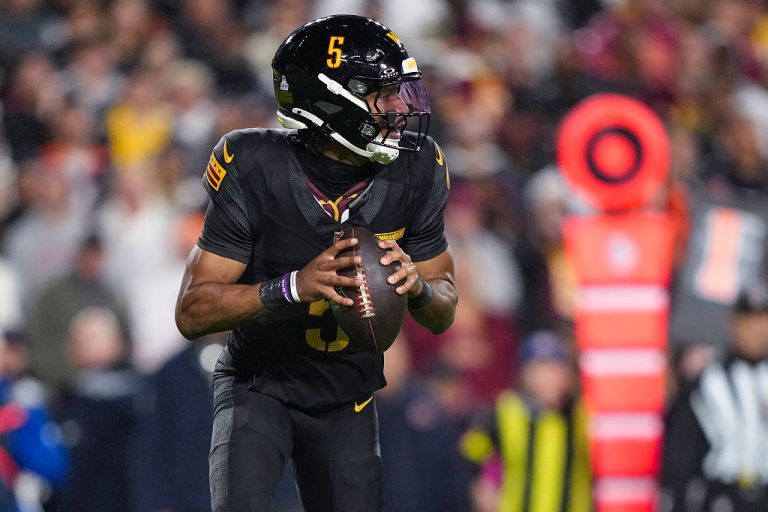 Is Jayden Daniels playing in NFL Week 8 vs. the Chiefs?