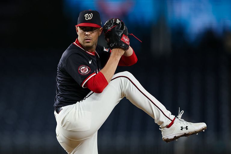 Who did the Rangers give up to get MacKenzie Gore from the Nationals?