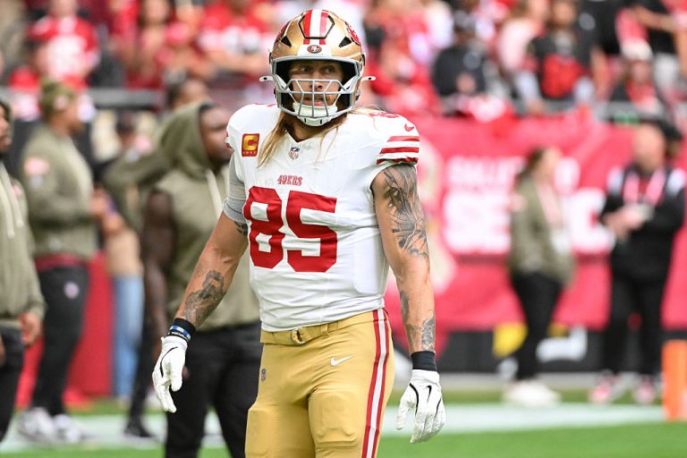 George Kittle Best Prop Bets for 49ers vs. Panthers on Monday 11/24/25