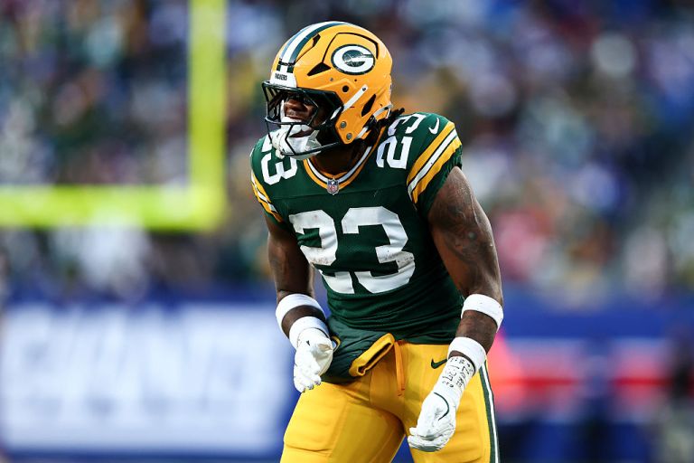 Who is the Packers’ RB1 if Josh Jacobs is unable to play in Week 16 vs. the Bears?