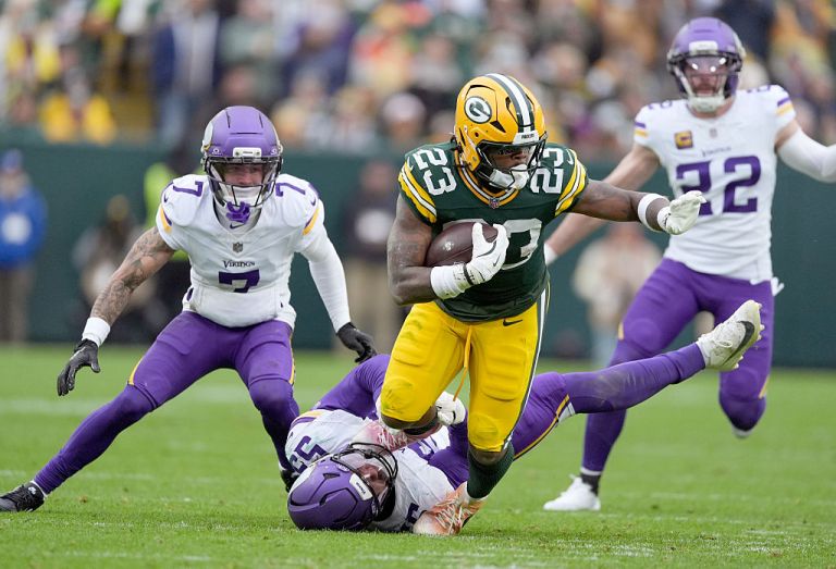 If Josh Jacobs sits vs. the Broncos, is Emanuel Wilson a must-start RB in the fantasy football playoffs?