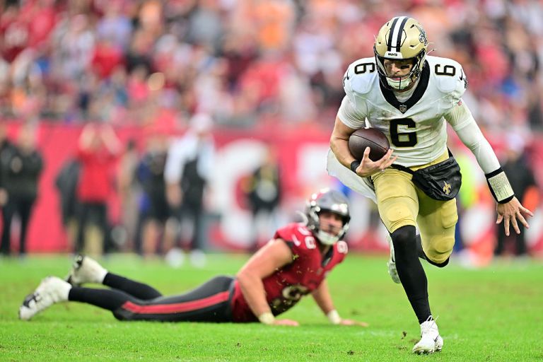 Can Tyler Shough maintain his fantasy football rushing floor in Week 15 vs. the Panthers?