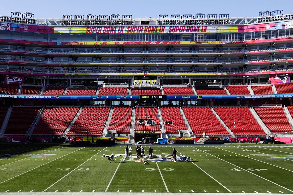 How can I listen to Super Bowl 60 on the radio?