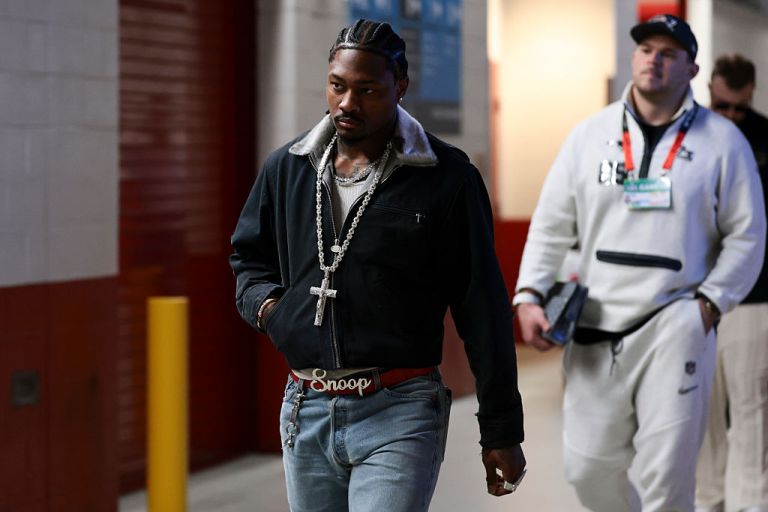 Check out Stefon Diggs’ pre-Super Bowl fit heading into the stadium