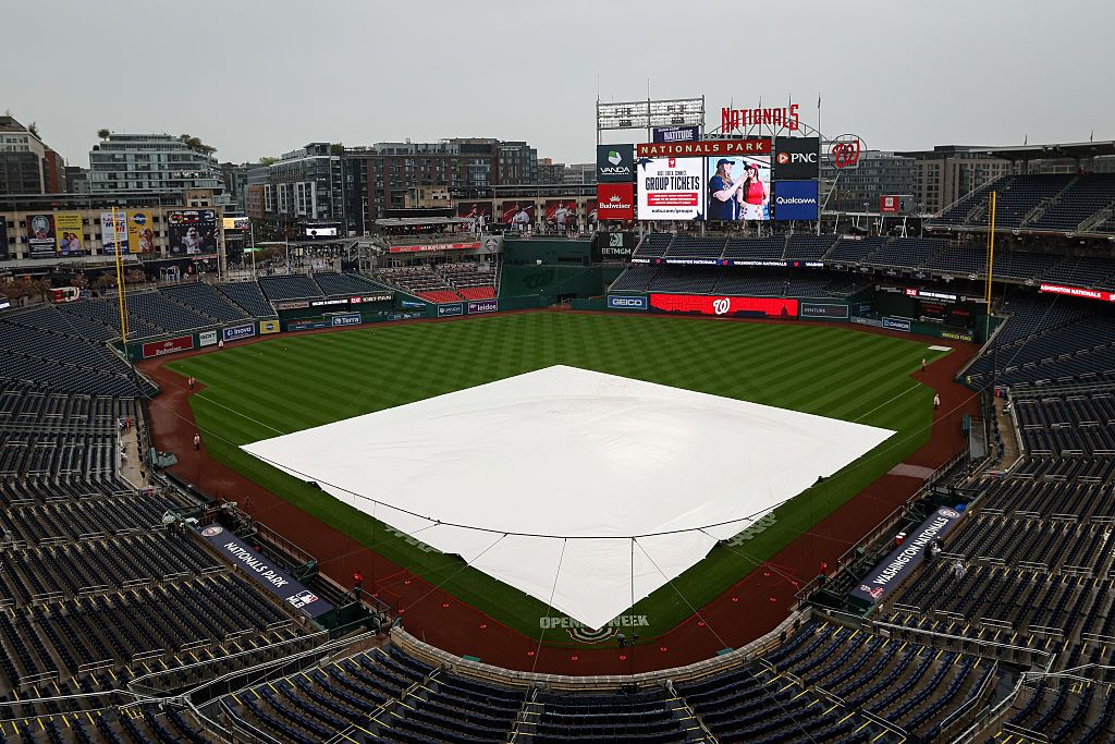 Mets at Nationals game delayed due to rain Tuesday 5/19/26