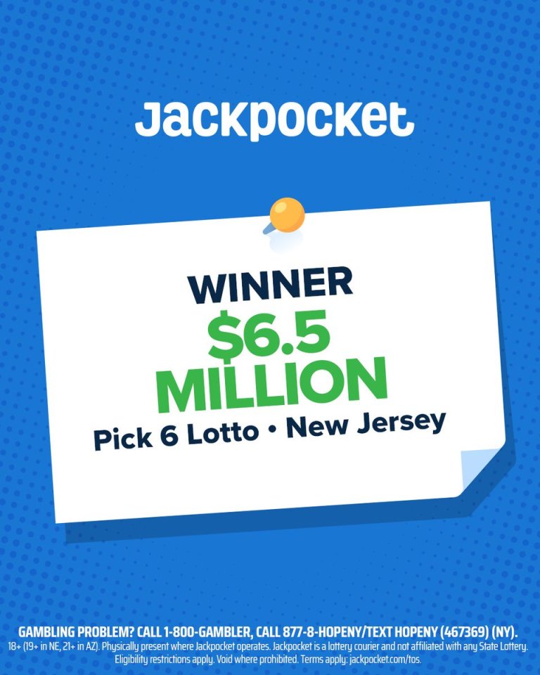 How a Jackpocket Customer Won a $6.5 Million Player the New Jersey Lottery