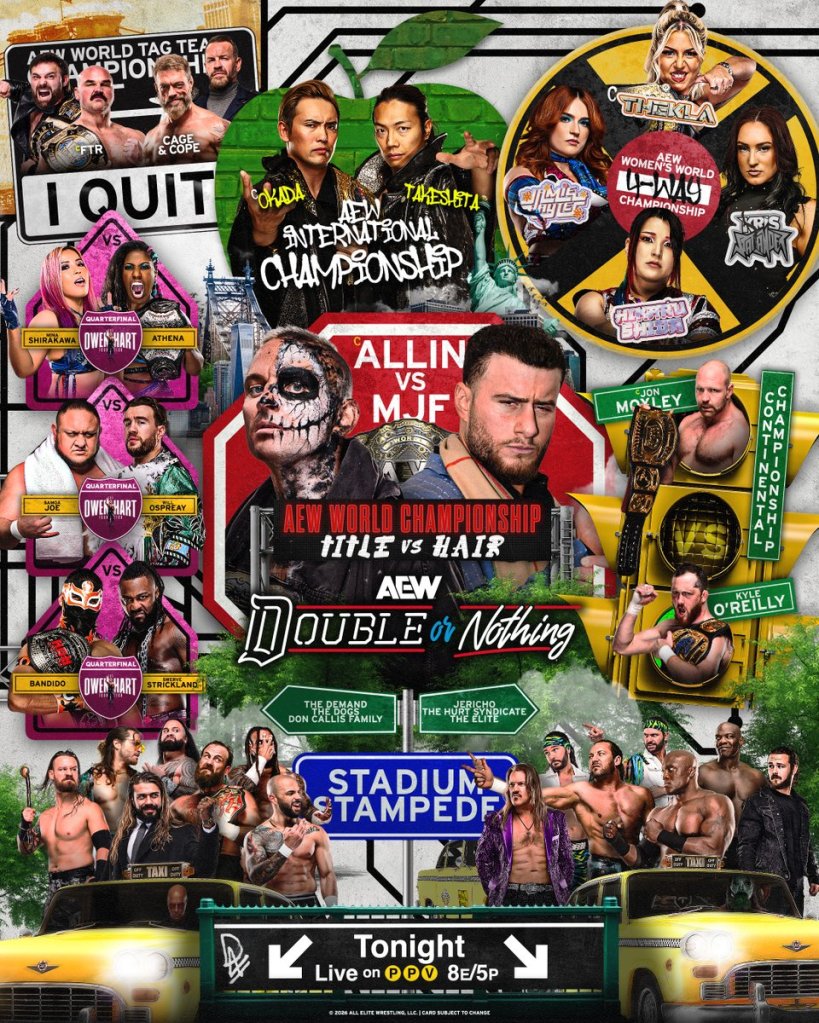 AEW Double or Nothing full match card results, live updates, highlights