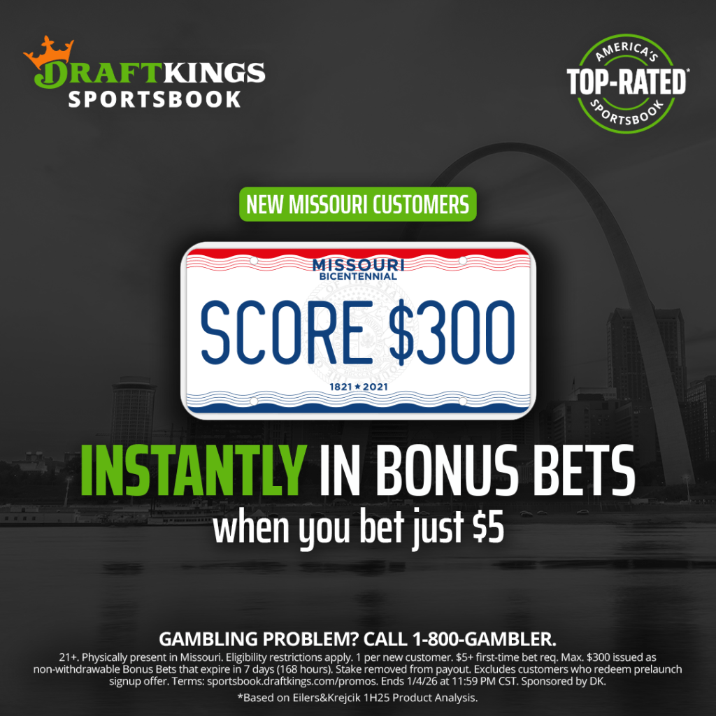 DraftKings Sportsbook is LIVE in Missouri! New users can bet $5 and get $300 in bonus bets
