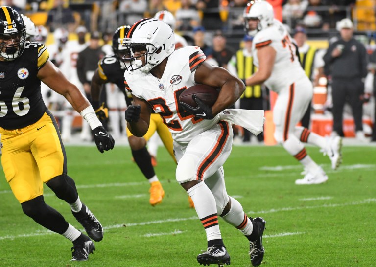 Who was the Browns starting running back for fantasy football in 2023?