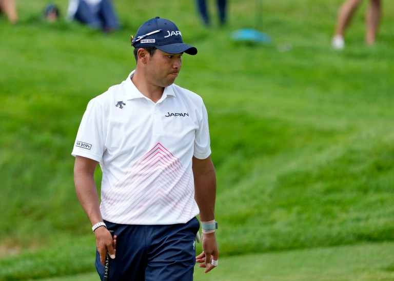 Hideki Matsuyama leads at the Men’s Olympic Golf Competition