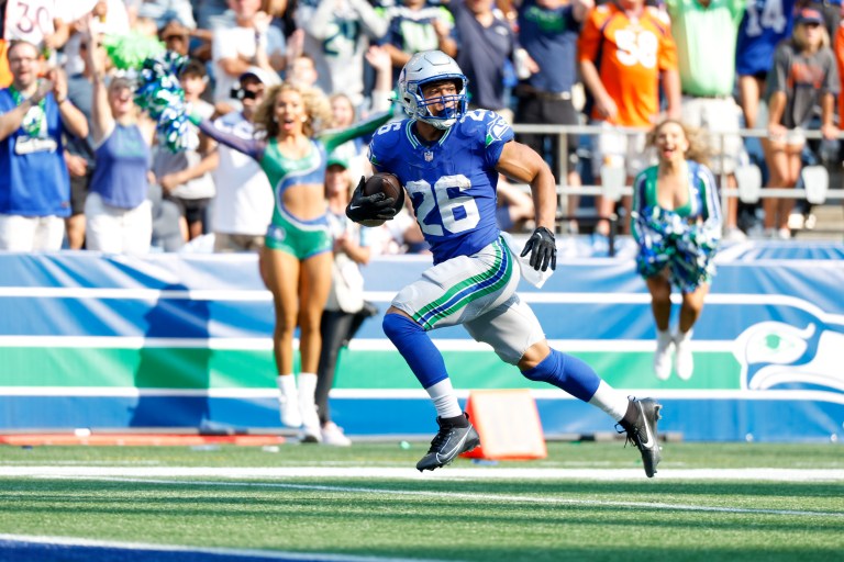 With Kenneth Walker III expected to sit, start Zach Charbonnet in fantasy football