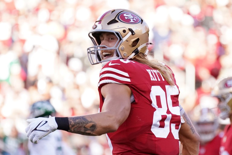 George Kittle injury updates Sunday vs. Patriots