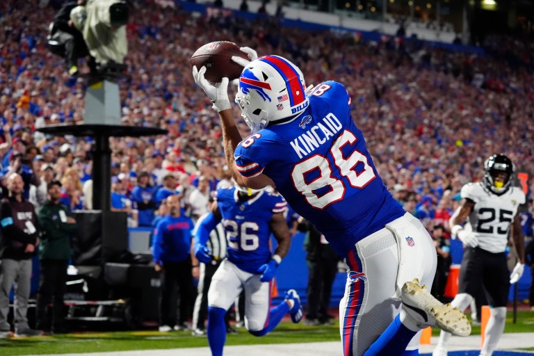 Can Dalton Kincaid finally break out in Week 10 if Amari Cooper and Keon Coleman sit?