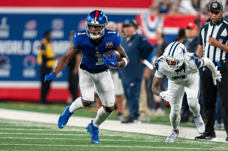 Is Malik Nabers playing Sunday vs. the Eagles?