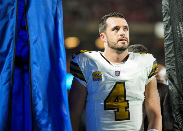 If Derek Carr starts, how high do you rank Chris Olave and Alvin Kamara in NFL Week 9?