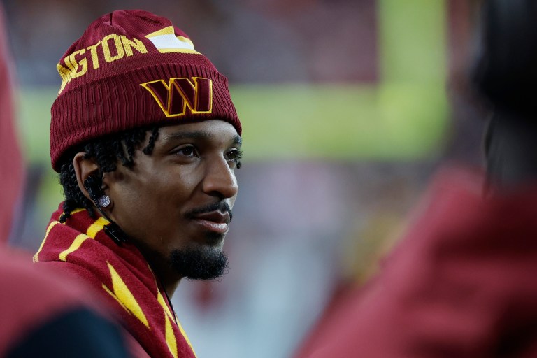 Is Jayden Daniels playing the Bears on Sunday?