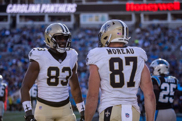 Juwan Johnson is a top waiver add for NFL Week 14 with Taysom Hill’s injury