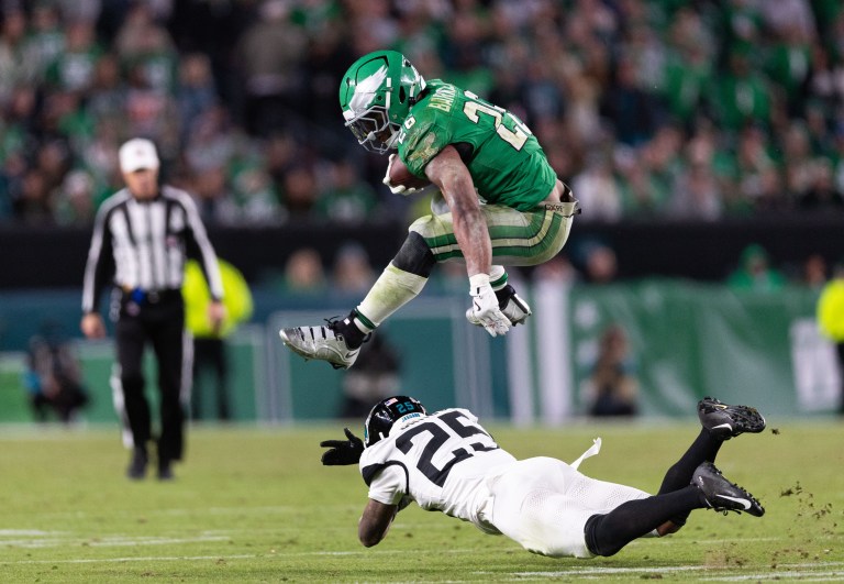 Eagles’ Star Saquon Barkley Leaps onto Madden 26 Cover
