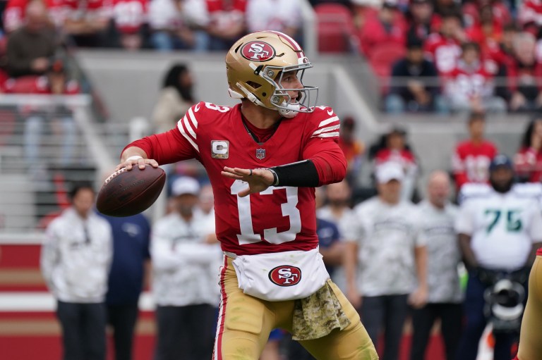 Is Brock Purdy playing on Sunday Night Football vs. the Bills?