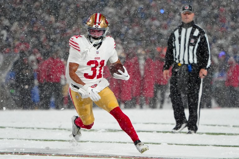 Is Isaac Guerendo playing vs. the Rams on Thursday?