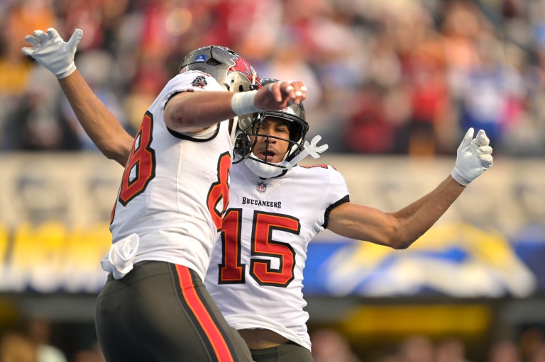 Is Jalen McMillan an elite value play on DraftKings in Week 16 if Cade Otton sits?