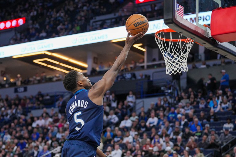 Anthony Edwards Best Prop Bets for Timberwolves vs. Spurs on Sunday 3/9/25