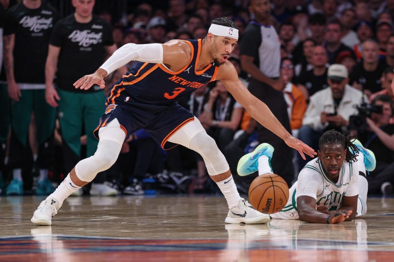 What happened to Josh Hart Wednesday 5/14/25 vs. Celtics?