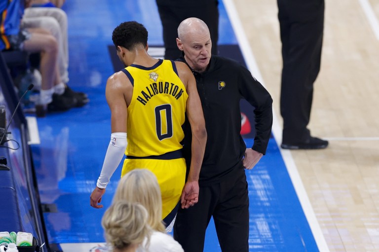 What happened to Tyrese Haliburton? Live injury updates for Pacers vs. Thunder Monday 6/16/25