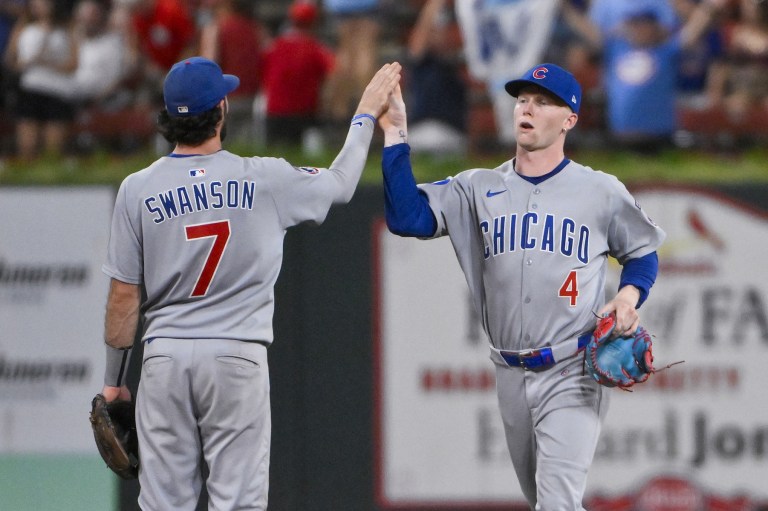 Cubs at Cardinals game delayed due to rain Sunday 8/10/25