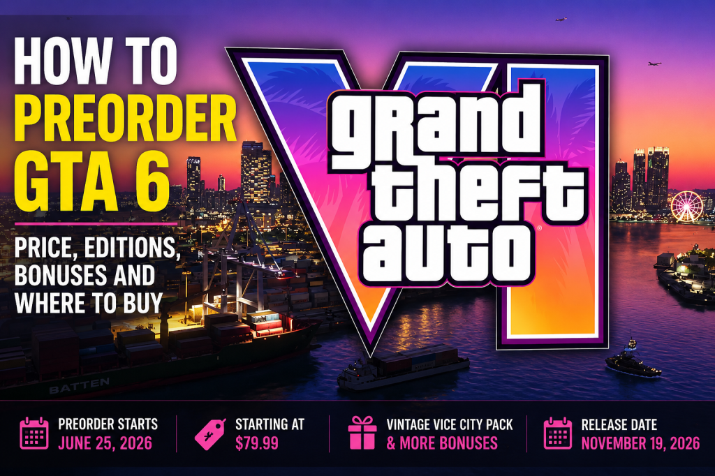 How to Preorder GTA 6: Price, Editions, Bonuses and Where to Buy