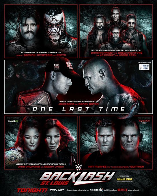 2025 WWE Backlash results, match winners