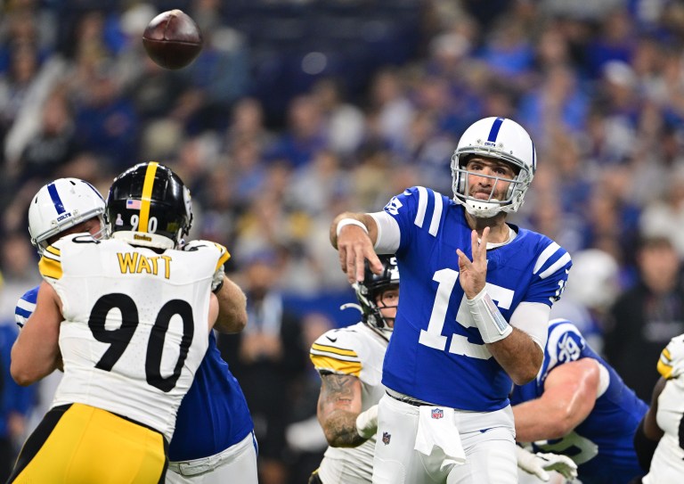 How would Joe Flacco starting affect the value of Michael Pittman Jr. and Josh Downs?