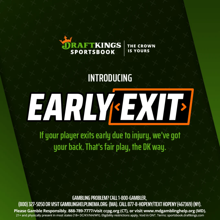 Early Exit is coming to DraftKings Sportsbook! Get cash credit when your player exits early due to injury