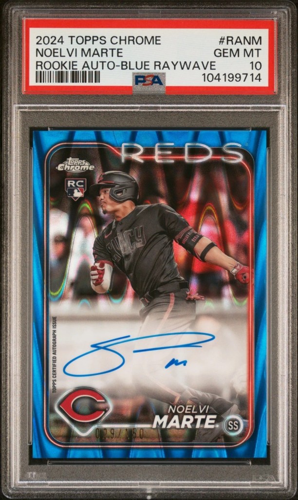 2024 Topps Chrome Noelvi Marte rookie card