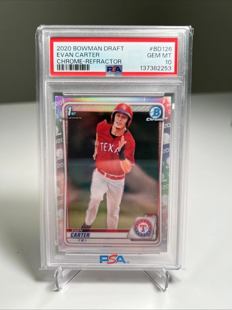 2020 Bowman Draft Evan Carter 1st 