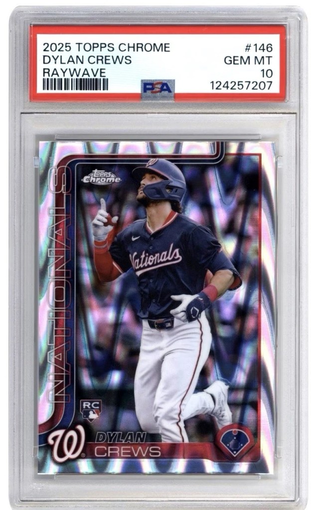 2025 Topps Chrome Dylan Crews rookie card