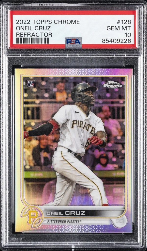 2022 Topps Chrome Oneil Cruz rookie card