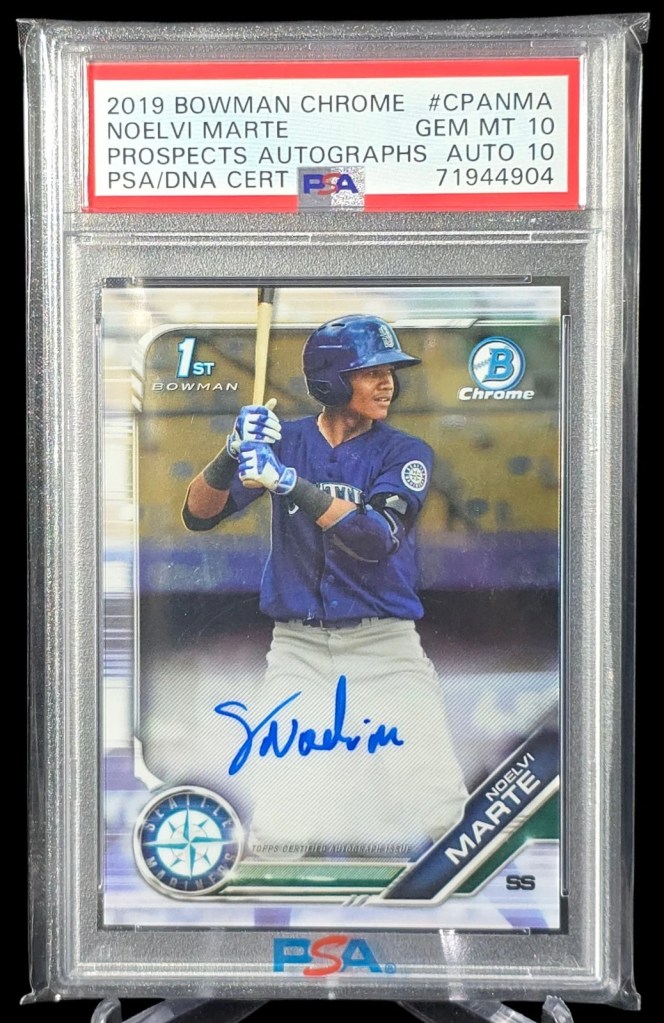 2019 Bowman Chrome Noelvi Marte 1st auto